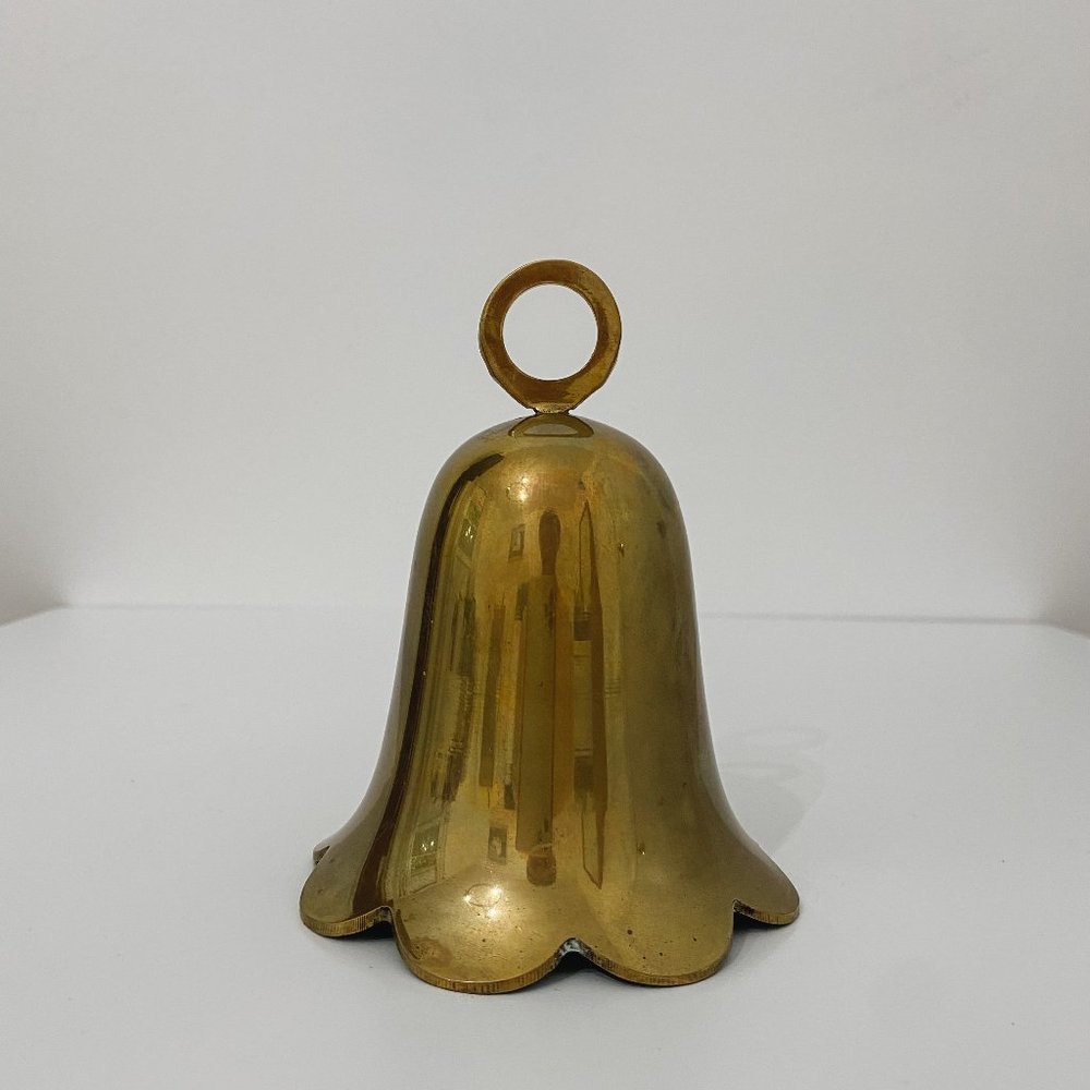 VTG Gold Brass Tulip Shape Bell